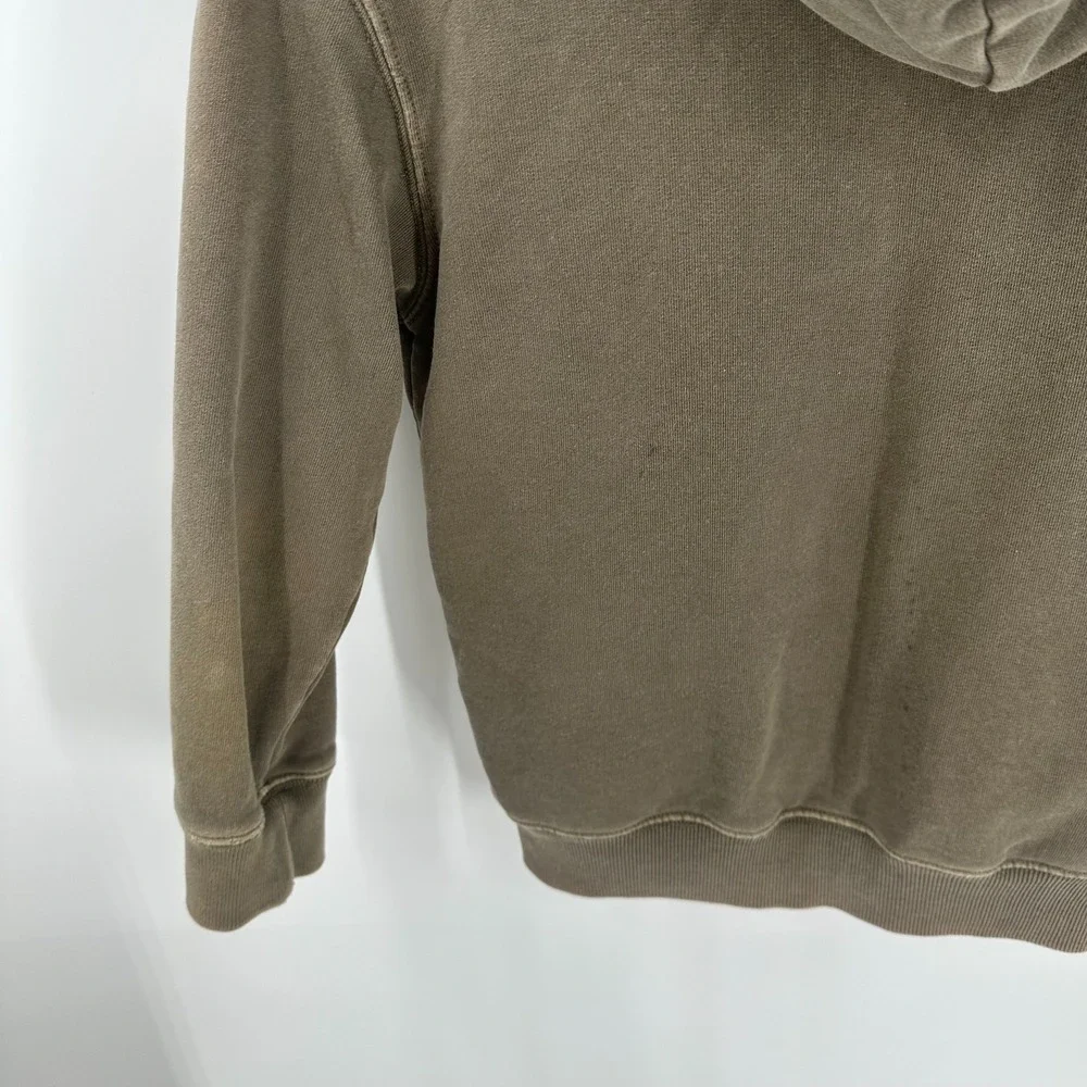 Vintage Y2K Gap Retro‎ Grunge Hooded Full Zip Sweatshirt Brown Size S (6-7)